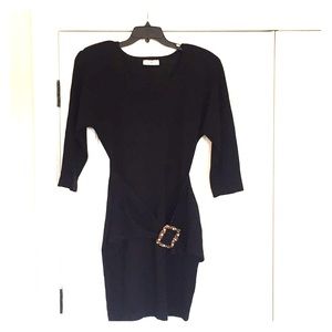 Vintage 1980s Black Dress